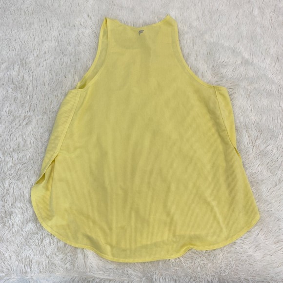 Fabletics Pale Yellow Athletic Running Yoga Gym Tank Top Size Small - Picture 2 of 7
